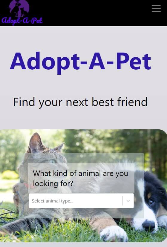 portfolio item 1: Adopt A Pet